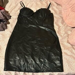 Shiner Leather Dress